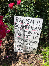 Anti-Racism Sign for Protest